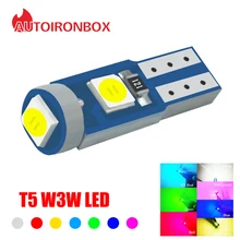  1pcs T5 W1.2W W3W LED Air Conditioner Button Light Instrument Lights Dashboard Warning Indicator Button Light 