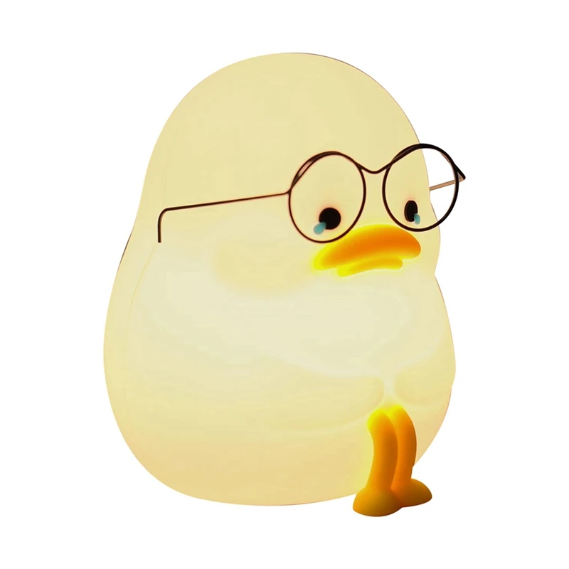 

Night Light For Kids - Duck Premium Silicone Lamp, Cute And Dimmable Nightlight For Soothing Bedtime Ambience Durable