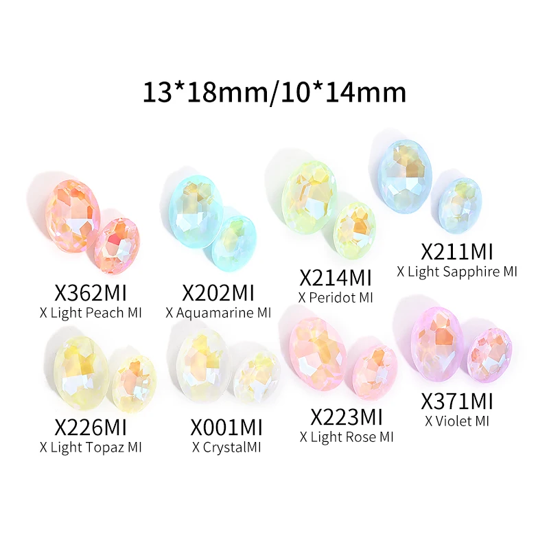 반짝이 비즈 장식 공예 DIY 네일 아트 접착제, 돌 바느질 액세서리, 모카 타원형 유리 크리스탈 포인트백 라인스톤