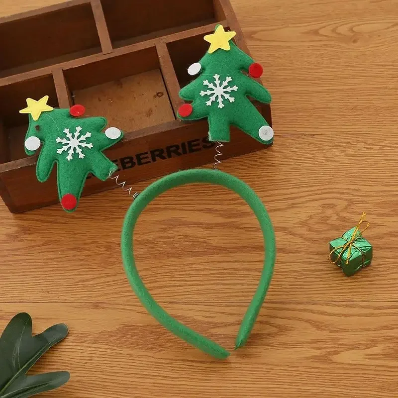 Christmas Headbands Xmas Hat Santa Hairband Xmas Girl Favor Gifts Head Hair Band Merry Christmas Decor Hairband Hair Hoop