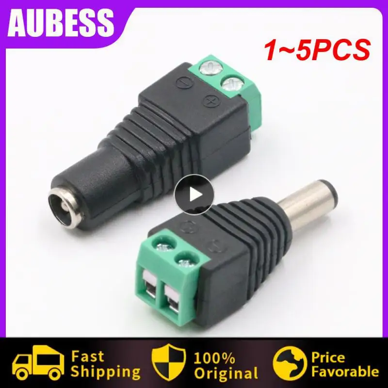 

1 ~ 5 шт. bnc-разъем постоянного тока BNC Штекерный разъем Коаксиальный CAT5 видео балуновый адаптер штекер для светодиодных лент освещения камеры видеонаблюдения