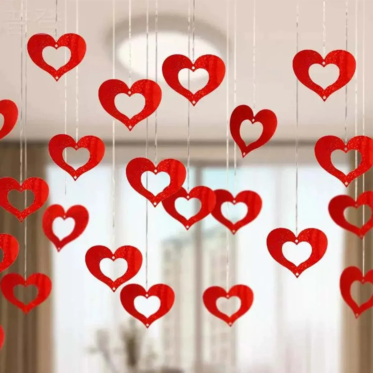 100pcs Wedding Birthday Party Decoration Balloon Rain Silk Sequin Pendant Wedding Supplies Room
