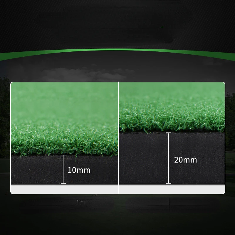 PGM Golf Practice Grass Mat With Tee 1.5*1.5cm thickness 1cm and 2cm Outdoor Indoor Training Hitting Pad Backyard DJD002 3