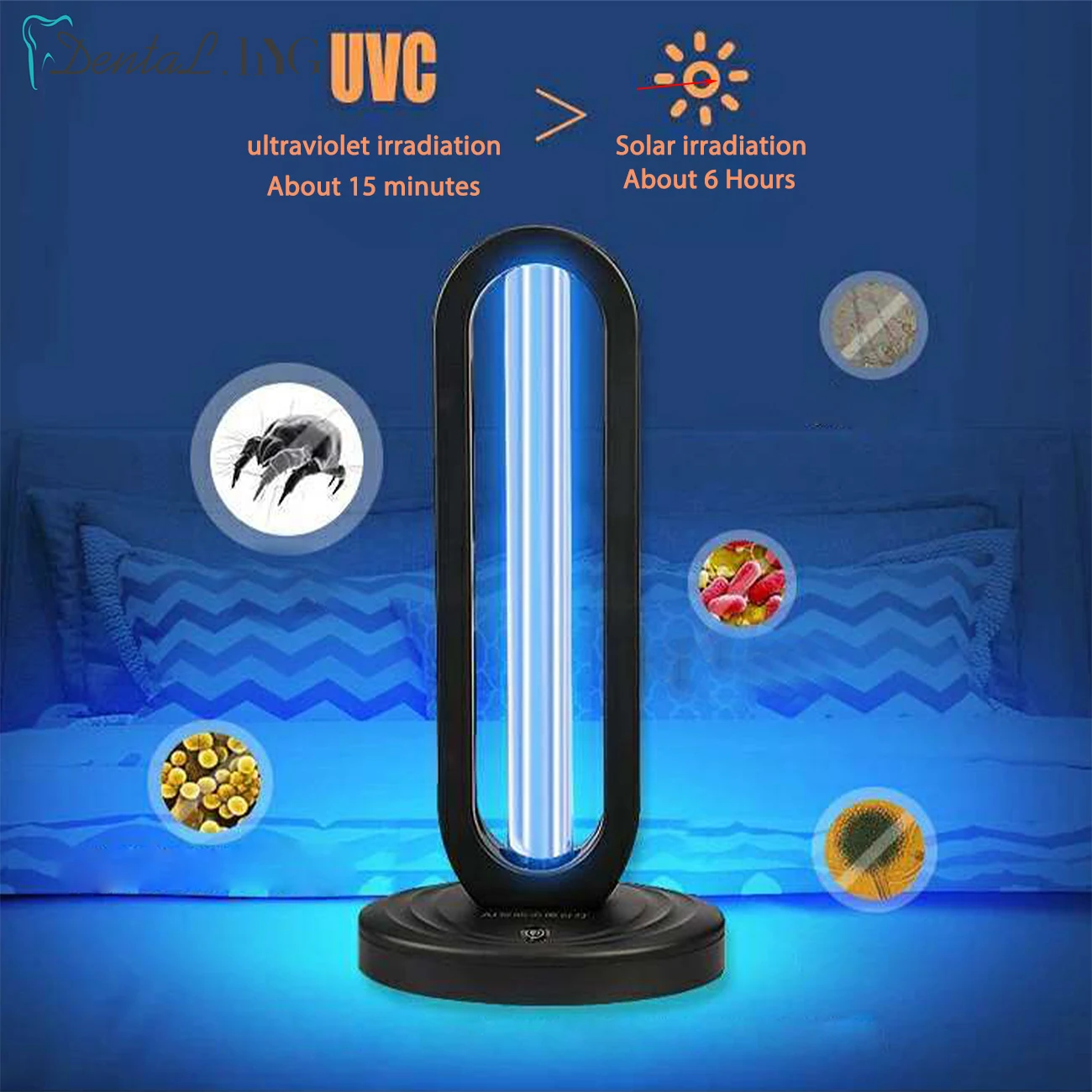 1PC38WUVOzoneLampQuartzGermicidalDisinfectionUVCCFLLEDLight