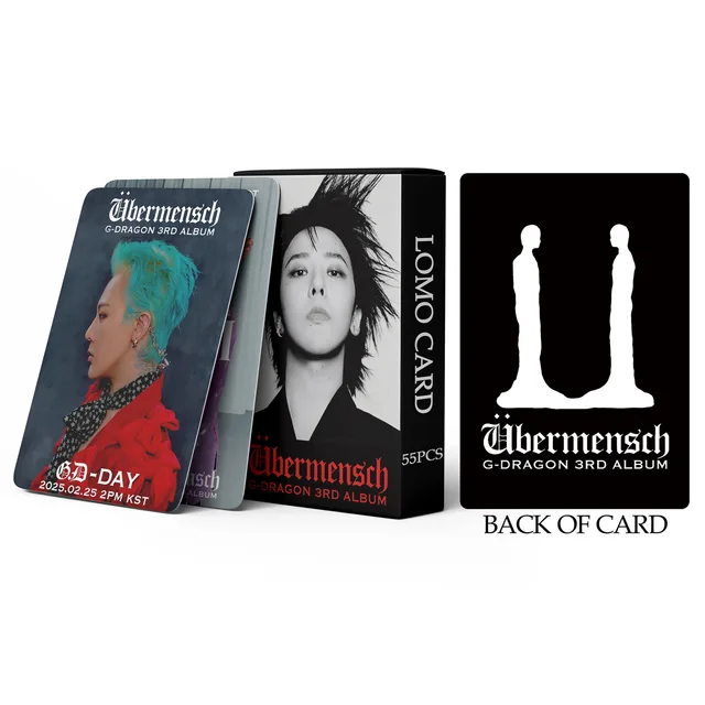 Jin Bts 55-Piece BIGBANG G-Dragon Photocard Set - Übermensch Album