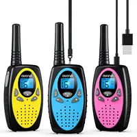 AWANFI Walkie Talkies Rechargeable 3 Pack for Kids Adults, 2 Way Radios with 1200 mAh Li-ion Battery, 22 Channels for Outdoor 1