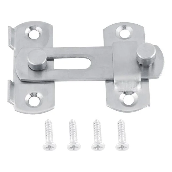 1/2/5Pcs Sliding Barn Door Latch Right Angle Door Latch Bolt Stainless Steel Closet Window Plug Safety door latch