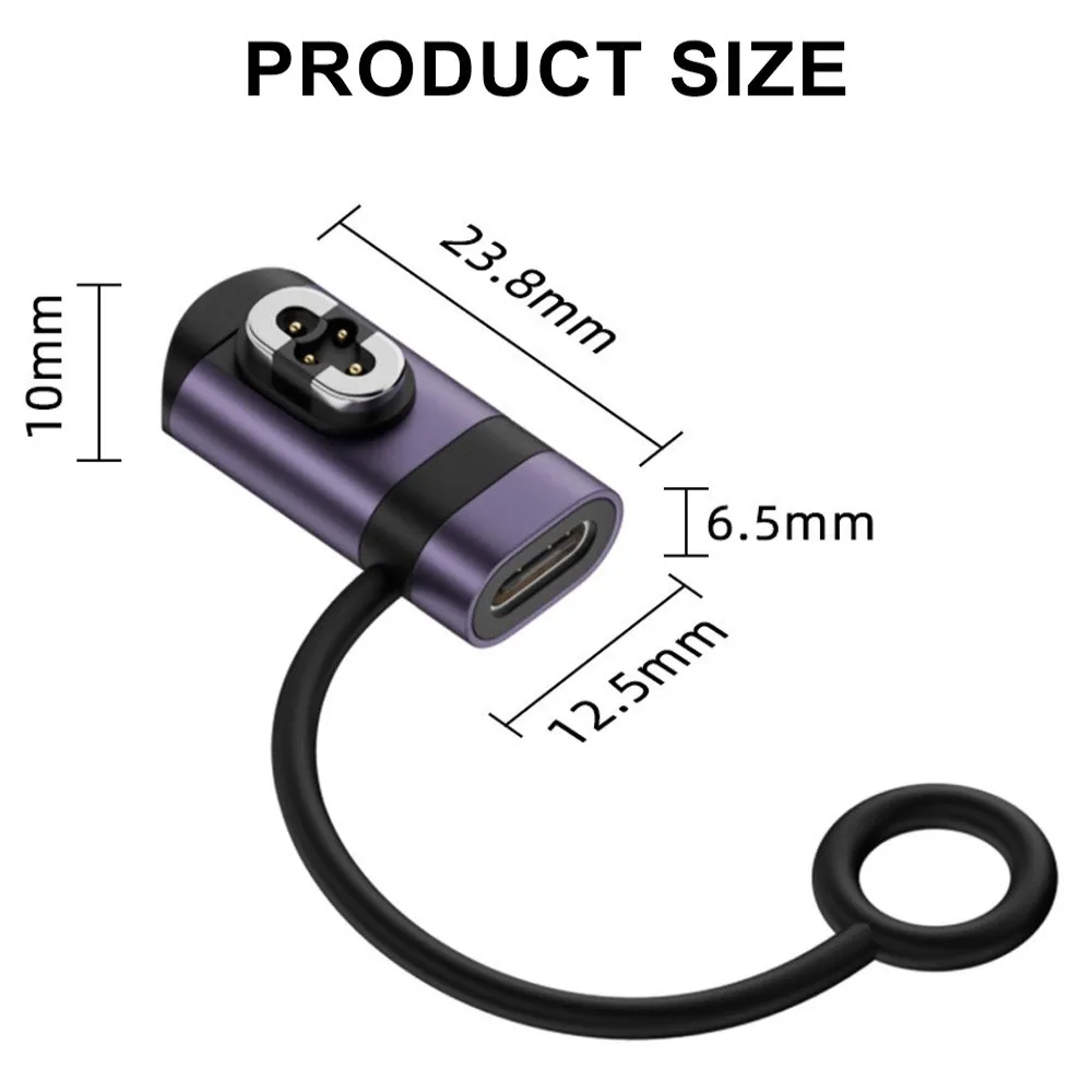 Bone Conduction Headphone Type-C Magnetic Charging Adapter with LED Indicator and Anti-Loss Features