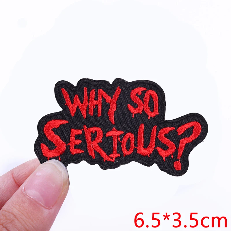 Embroidered Personality Slogan Iron-On Patch