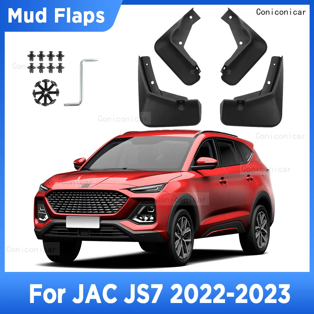 

For JAC JS7 2022 2023 Mud Flaps Splash Guard Mudguards MudFlaps Front Rear Fender Auto Styling Car Accessories 4PCS