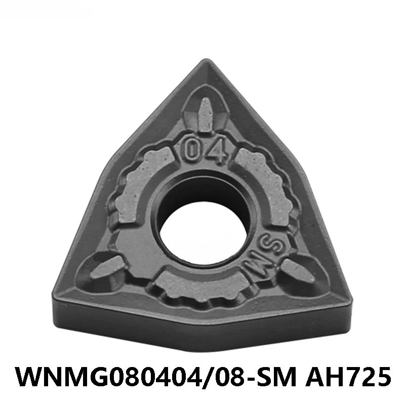 

Станок для сверления, токарный станок с ЧПУ, резка 100% оригинальный WNMG 080404 080408 WNMG080404 WNMG080408-SM AH725, лезвие с карбидными вставками для металла