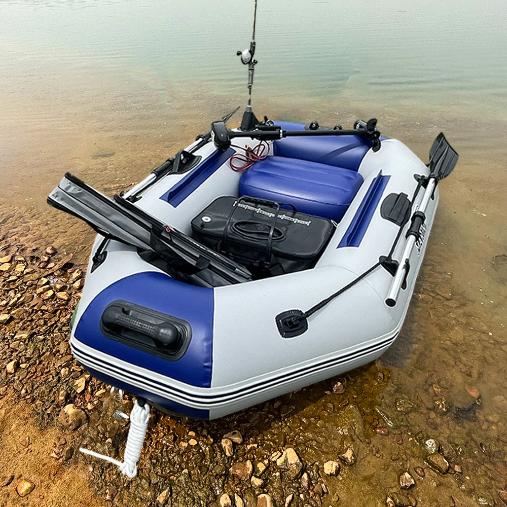 5.9ft Inflatable Kayak with Paddle Pump, PVC Inflatable Rowing Canoe with Wooden Floor, Drifting, Rafting, Surfing