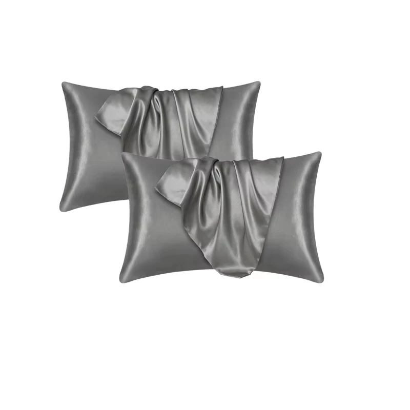 Silky Satin Hair Beauty Pillowcase Set - Luxurious & Comfortable Home Decor (2-Pack)