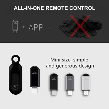 Wireless Smart Phone Infrared Transmitter Universal Mini Remote Controller Replacement for iOS Smartphone TV Fan Air Conditioner