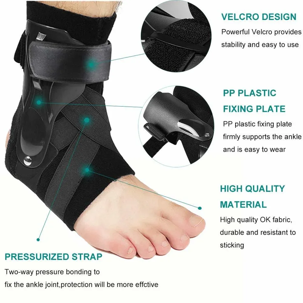 Ankle Support Brace with Side Stabilizer for Sprained Ankle Injury Recovery Achilles Tendonitis