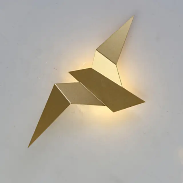 Applique murale LED en forme d'oiseau volant effet origami