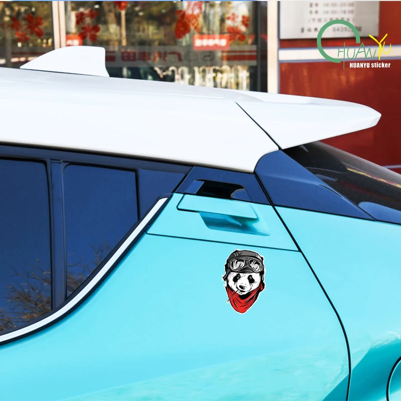 Adesivo PVC Panda Arrabbiato 55 Cm – Sticker Per Auto, Moto, Casco, Laptop