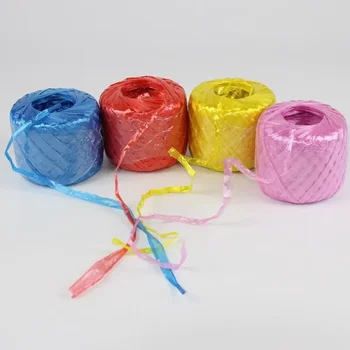 Corda da raggruppamento da 500 m Corda di plastica Confezione in PP Cintura da raggruppamento Colore Imballaggio antiscivolo Decorazione regalo Nuovo materiale Materiale in nylon