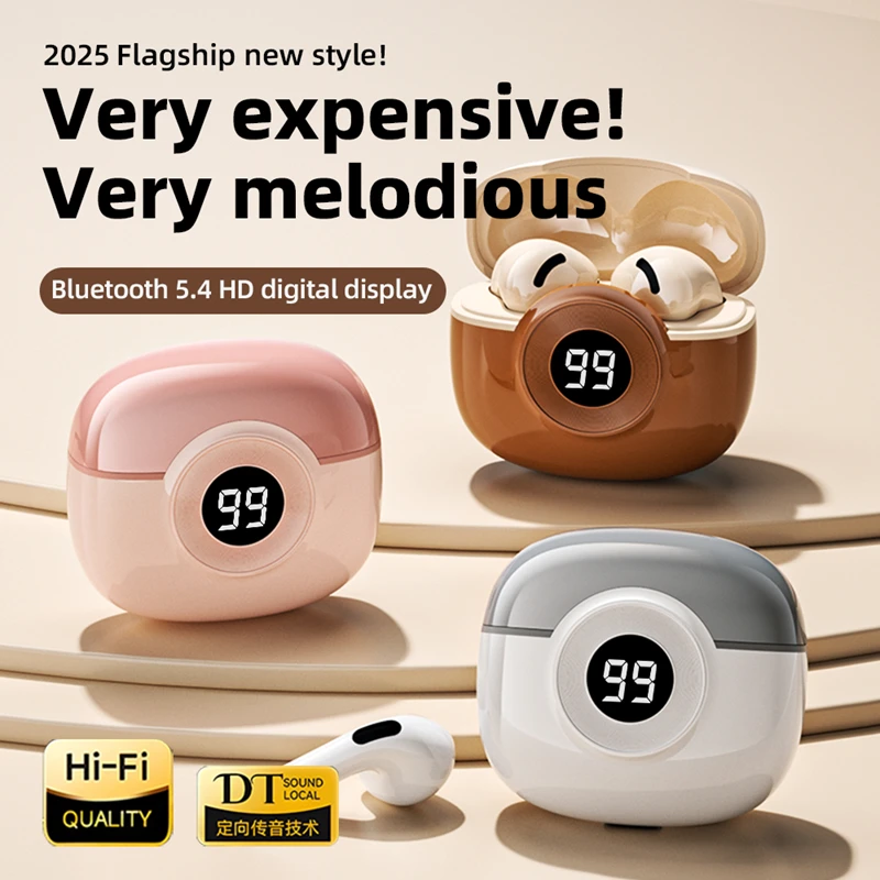 Wireless Bluetooth Earbuds with Immersive Hi-Fi Sound, Touch Control, and HD Microphone
