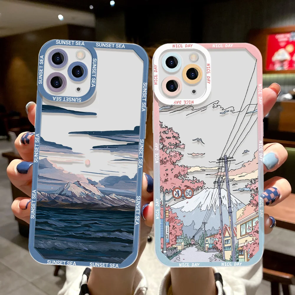 Custodia Per Telefono Paesaggio Paesaggio Anime Per Samsung A54 5G Custodia S23 A52 A53 5G A34 A52S A32 A71 A33 A13 S22 Ultra S21 S20 Fe Cover