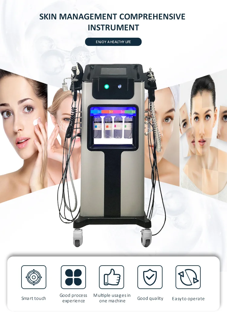 

Black Pearl Hydra Dermabrasion Machine Best Oxygen Jet Deep Cleaning Beauty Equipment Skin Repair Acne Remove for Spa Use