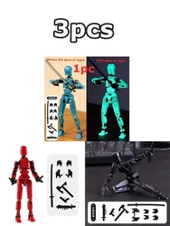 Lucky Puppets 13 Doll Set - Creative Styling Robot Collection, Affordable Holiday Gift, Unique Desktop Decoration (3pcs A)