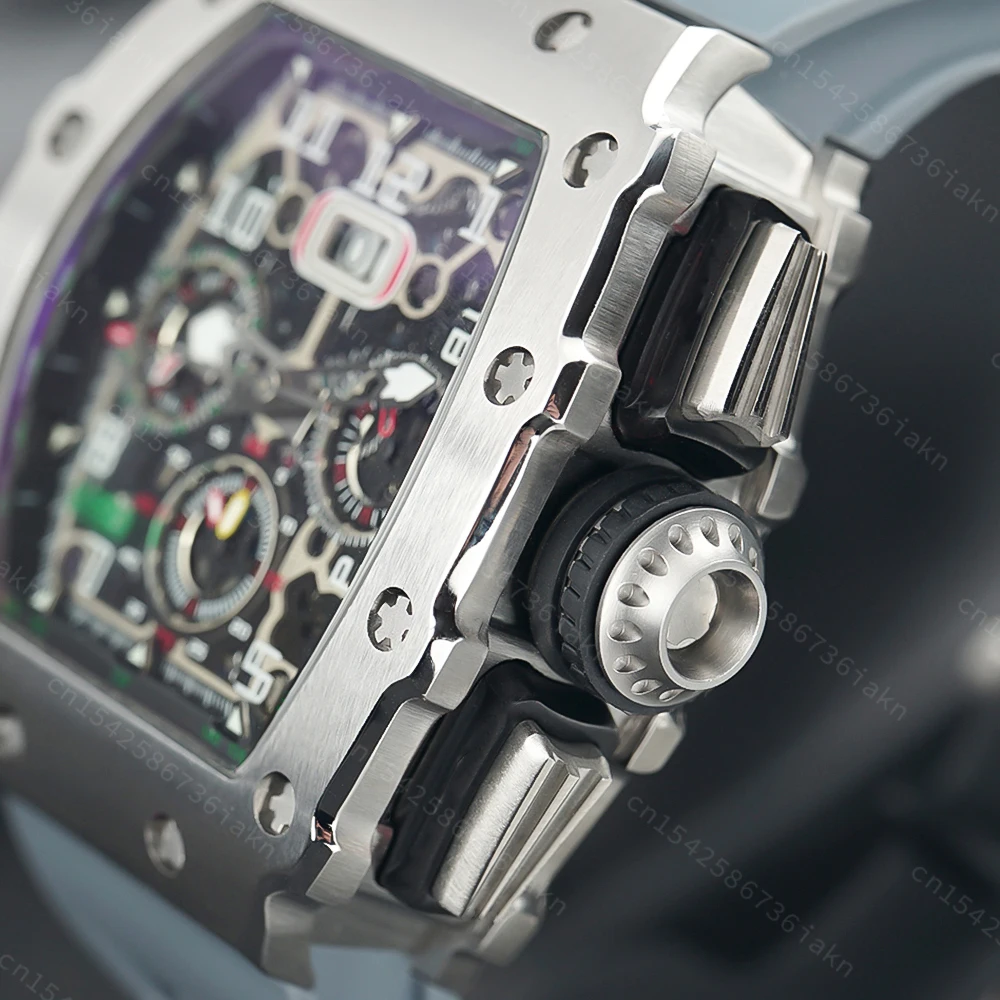 2022 Fashion New Men's Automatic Watch Stainless Steel Material Rubber Strap Sapphire Glass Mirror Casual Sports Waterproof