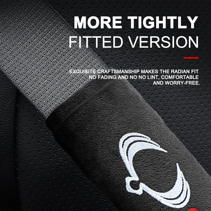 Car seat belt cover Seat belt protector Pure cotton Embroidered Soft fit Protector Accessorie For SSANGYONG Universal