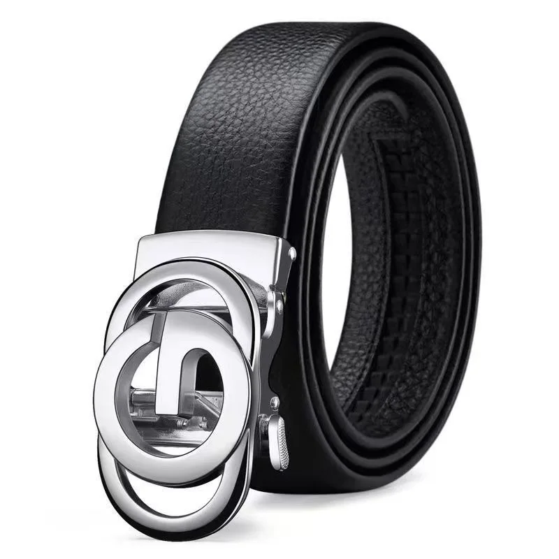 3,5 cm Neue Herren-PU-Gürtel mit Automatikschnalle, Luxusgürtel, Business-Casual, Hochwertiger Designer-Herren-Taillengürtel