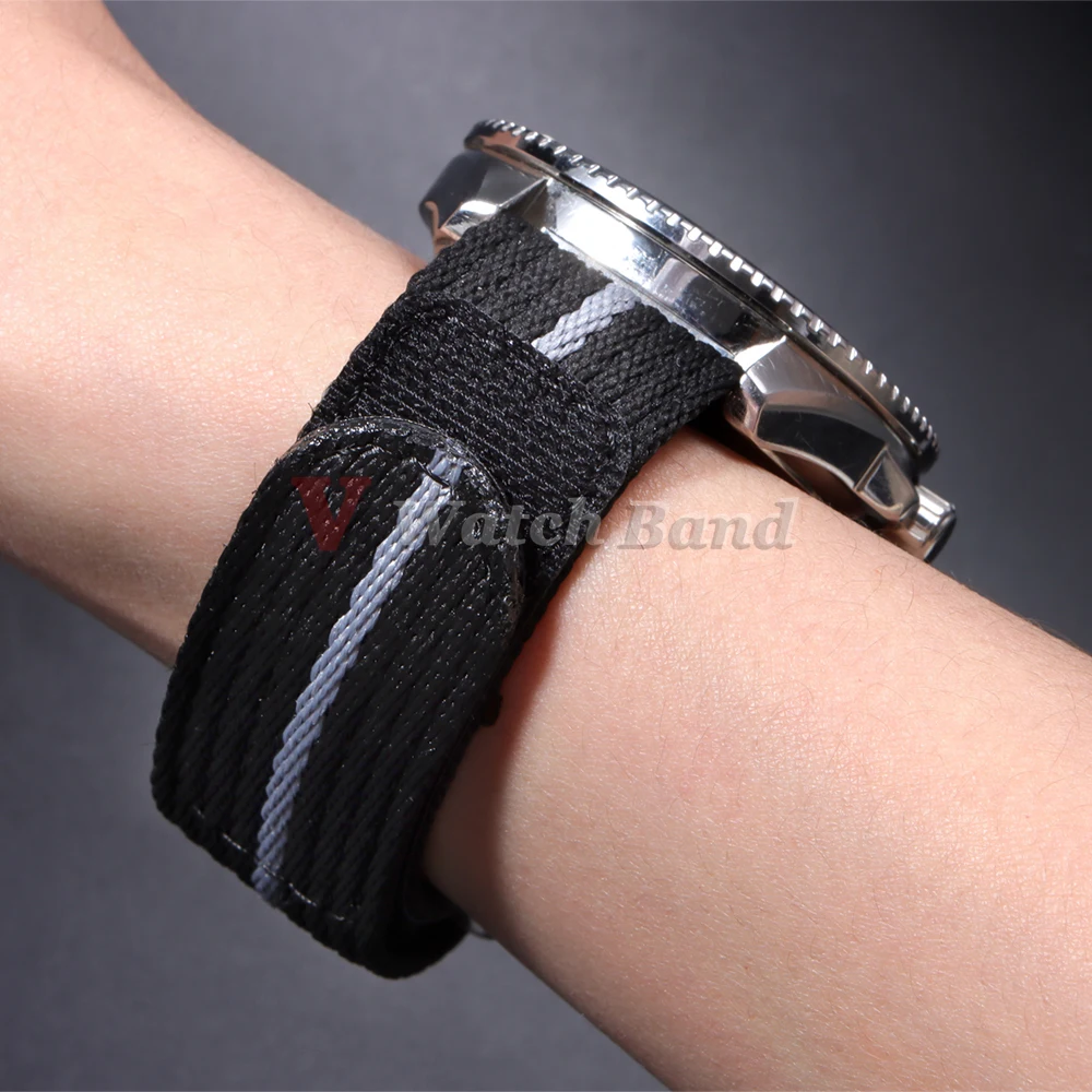 Premium Canvas Nylon Strap - Sport Watch Band 20mm 22mm, Unisex Bracelet Belt