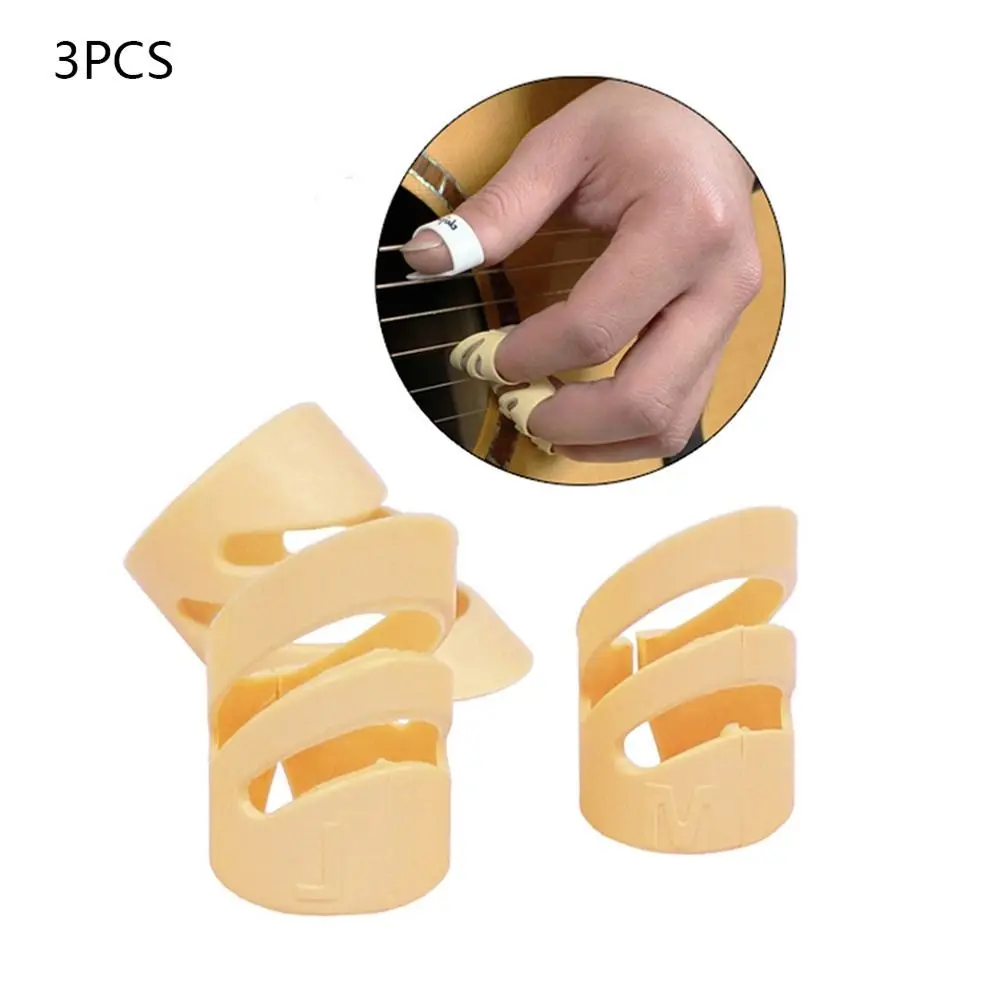 3pcs Accessories DIY Instrument Finger Picks Protective Universal Alaska Finger Guard Electric Guitar Parts Guitar Covers