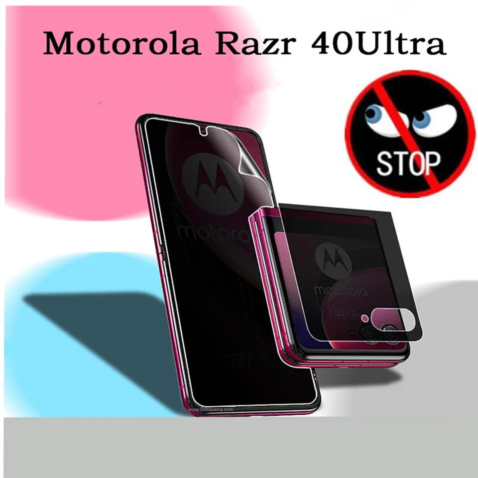 セット外側 + 内側アンチスパイスクリーンプロテクターモトローラ MOTO