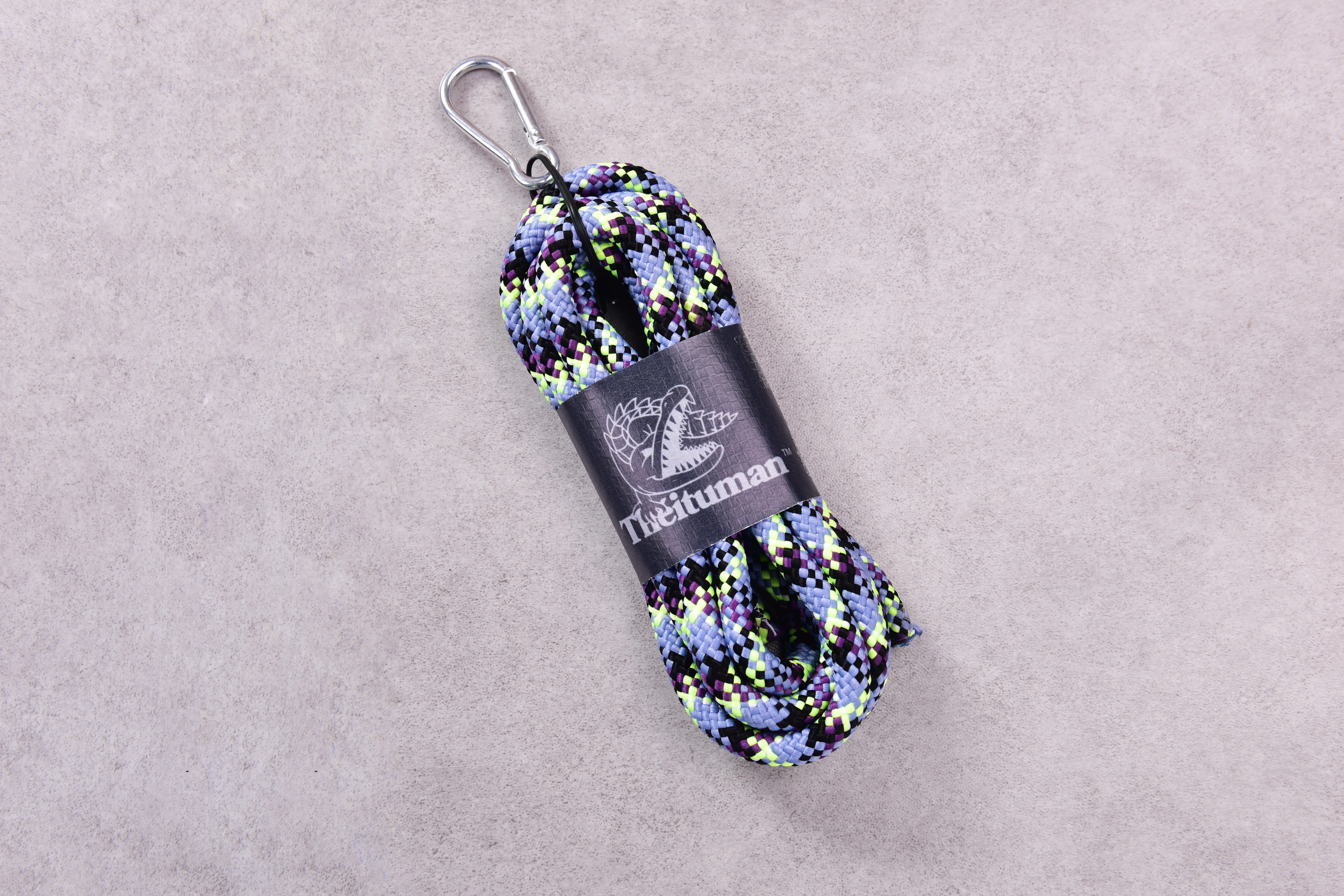 Vibrant Multicolored 8mm Polyester Braided Paracord - 3 Meters, Perfect for Pet Leashes and Safety Ropes