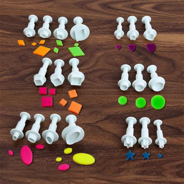 3Db/Set Mini Csillag Virág Dugattyú Fondant Dekorációs Keksz Sütik Vágó Penész Cukrászdródanka Szerszámok - Image 2