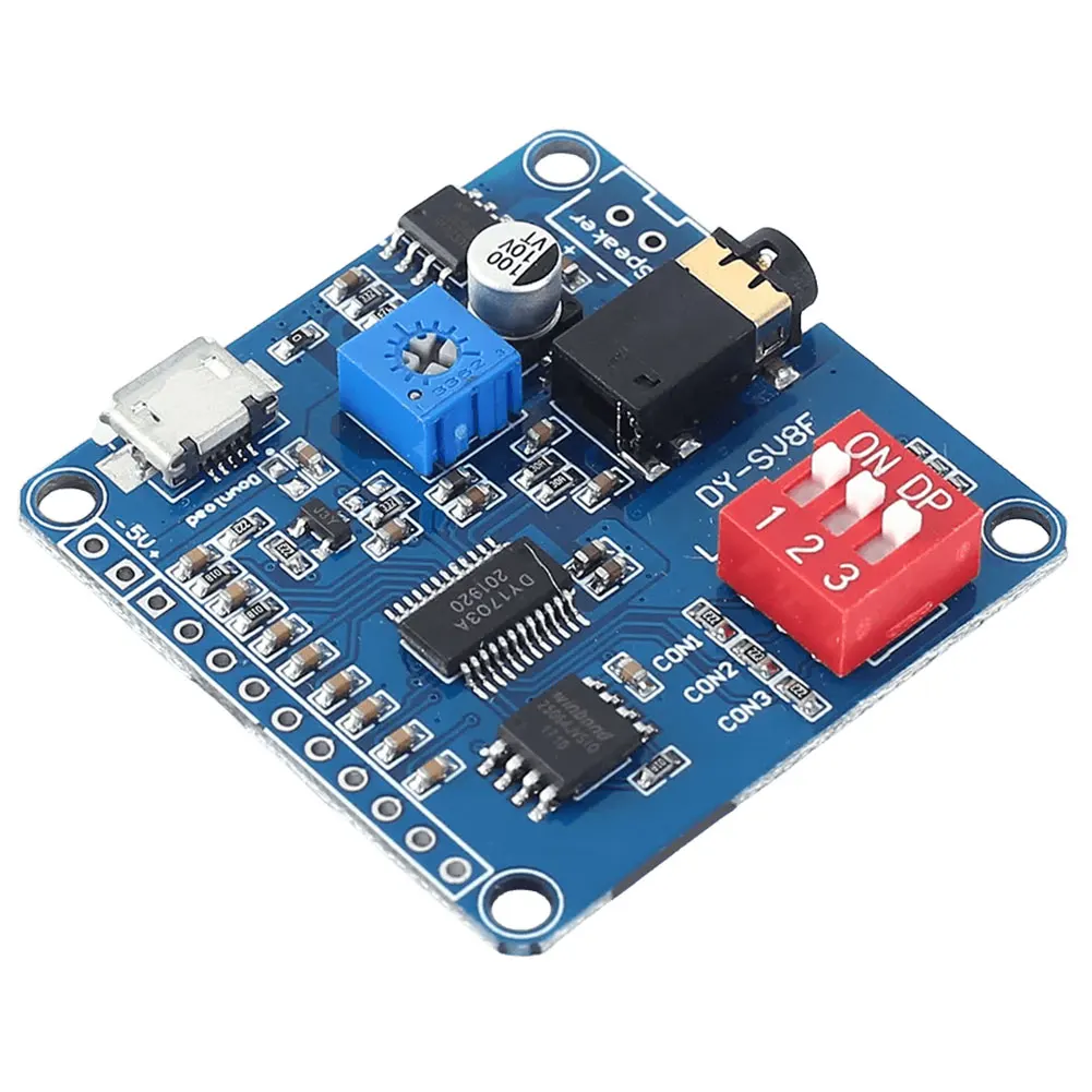 Portable Serial Port Control Playback Module with 64Mbits Flash Storage