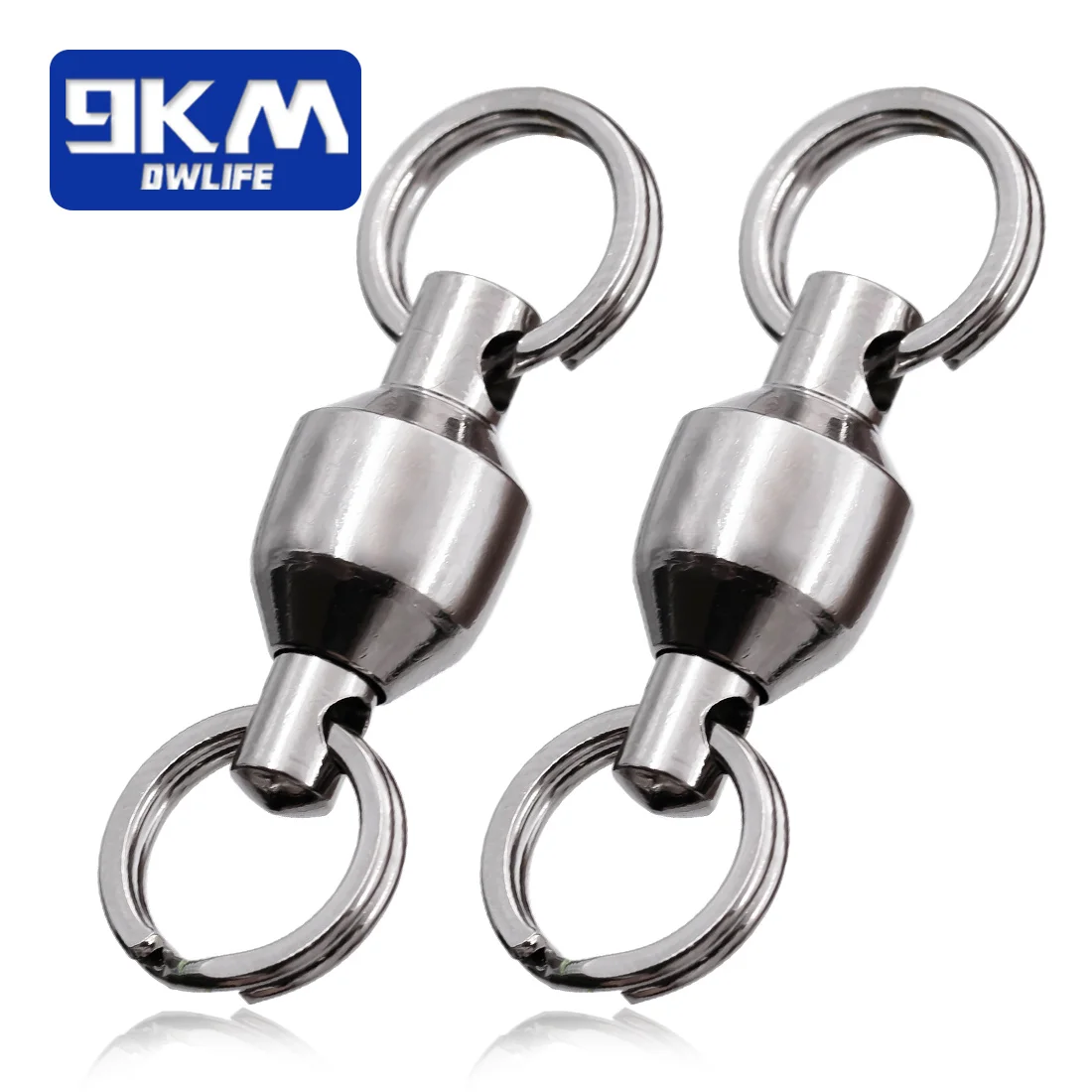 Fishing-Swivels-with-Split-Rings-25-100Pcs-Ball-Bearing-Swivel-Speed ...