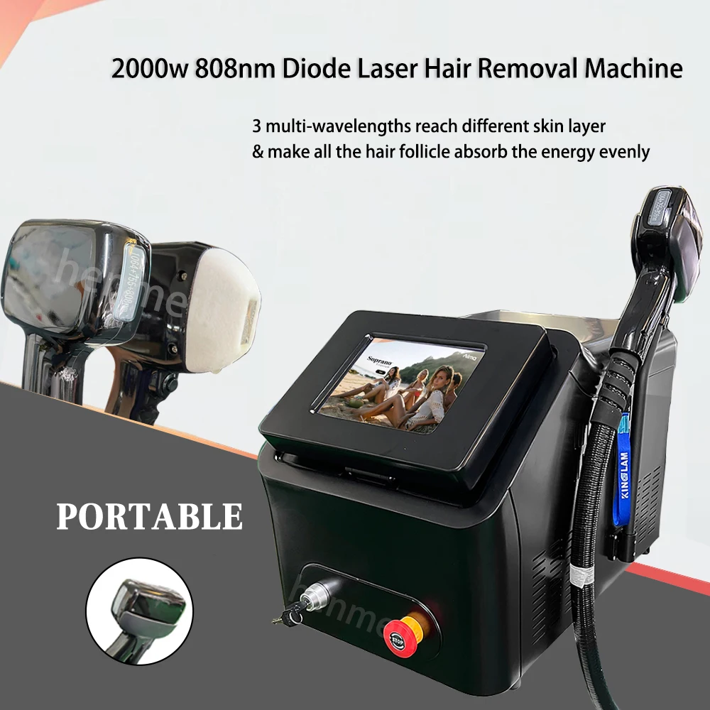 

2024 Best 3000W Depilation Beauty Equipment Ice Titanium Device 808 755 1064 Nm Diode Laser Hair Removal Machine Price