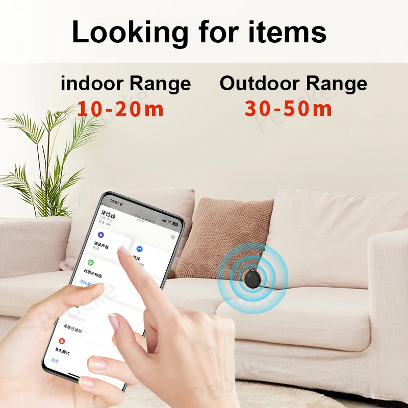 Mini Pet Tracking Device with Find My for Apple Smart iTag Cat GPS Tracker Bluetooth Locator Key Child Pet Car Lost Finder