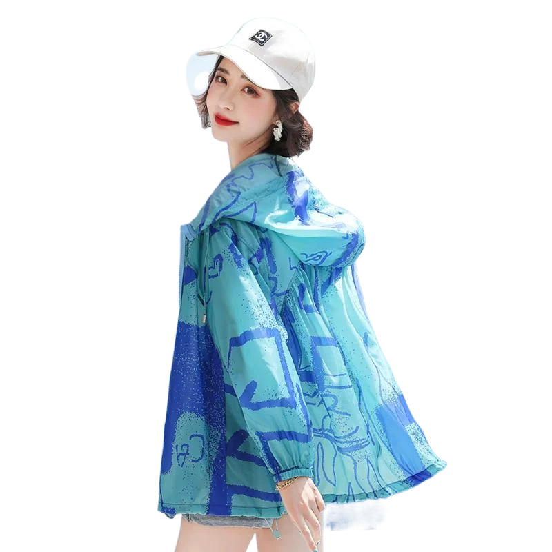 

Women's Long-sleeved Breathable All-match Coat Ultra-thin Internet-famous Sunscreen Clothing