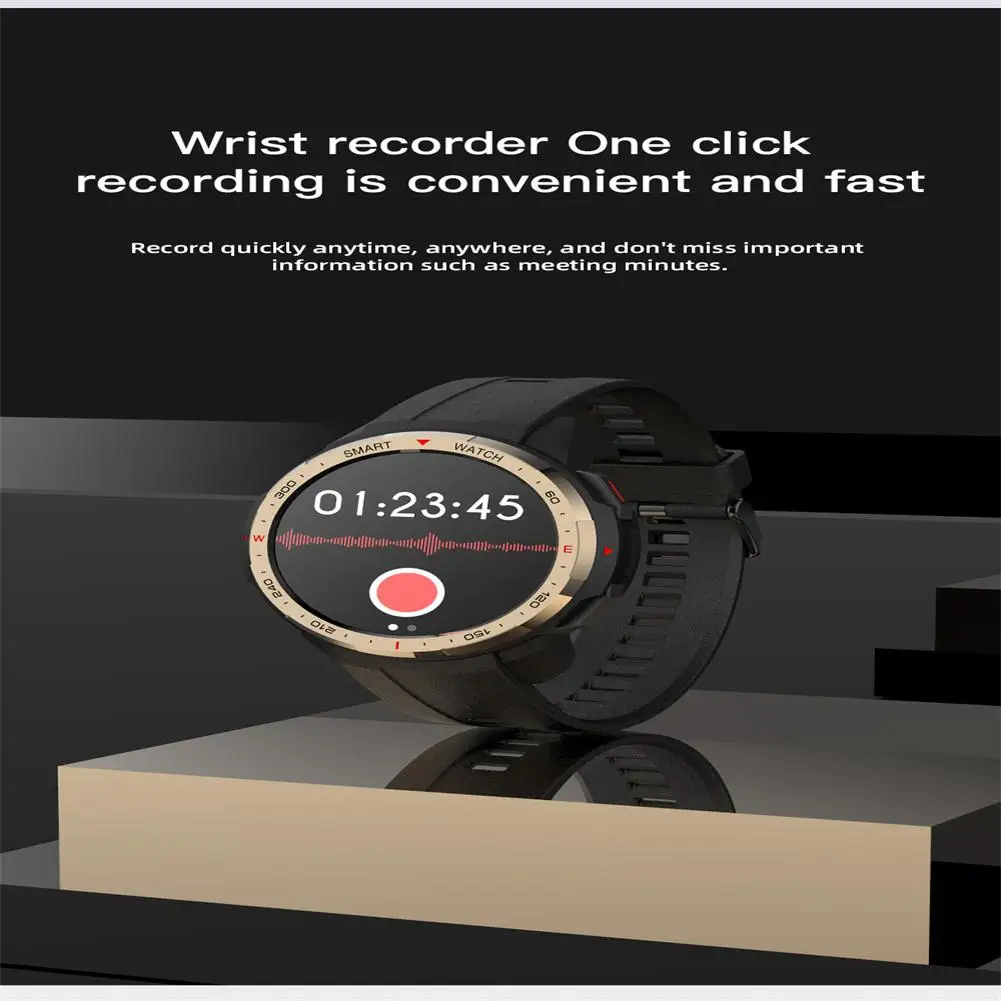 Mt12 Intelligent Watch Electronic Compass 8g Music Memory Recording Bluetooth-compatible Calling Sports Monitoring Bracelet