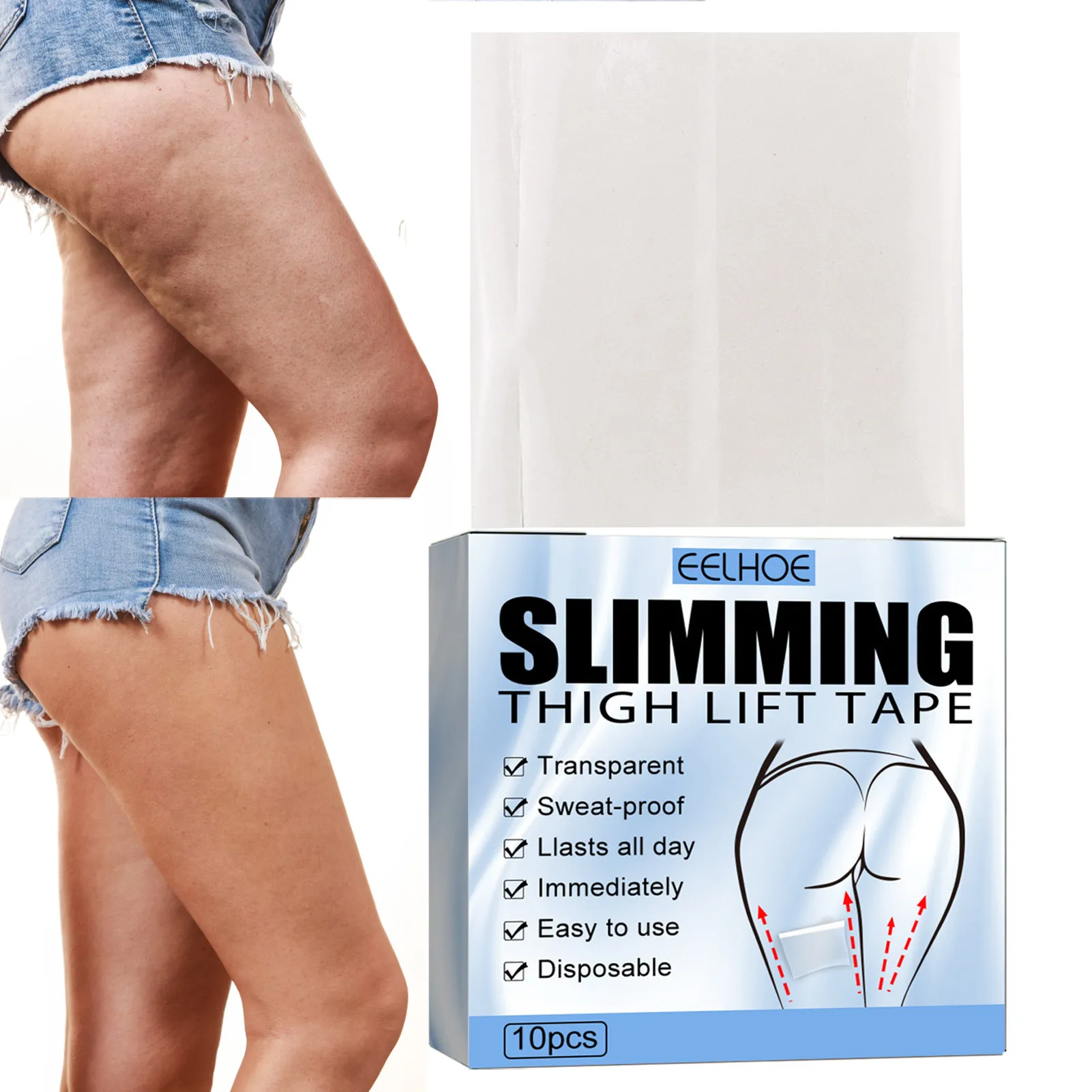 Thigh Lift Tape Leg Lift Tapes For Women 10 PCS Lifts Cellulite