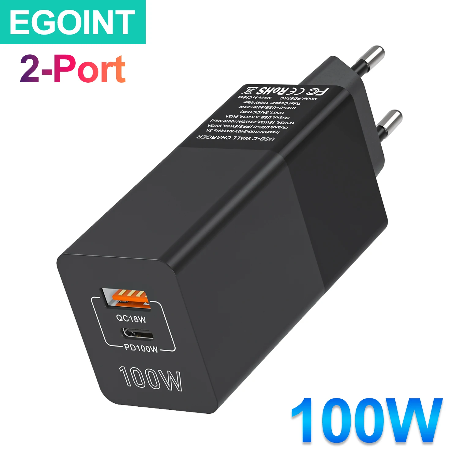 EGOINT 100W GaN USB C  PD 100W CŸ Ʈ   , ƺ Ｚ  S23 Ʈ  14 15 ο