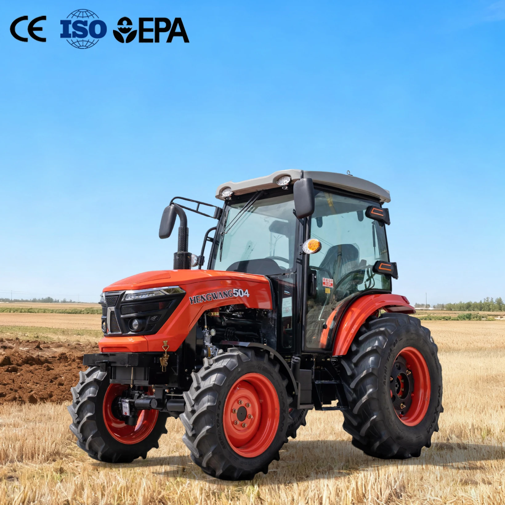 4x4 Tractor 25-50hp (8F+2R) All-terrain Four-Wheel Drive Small Tractor Diesel Mini Farm Tractors Agricultural Machinery Custom