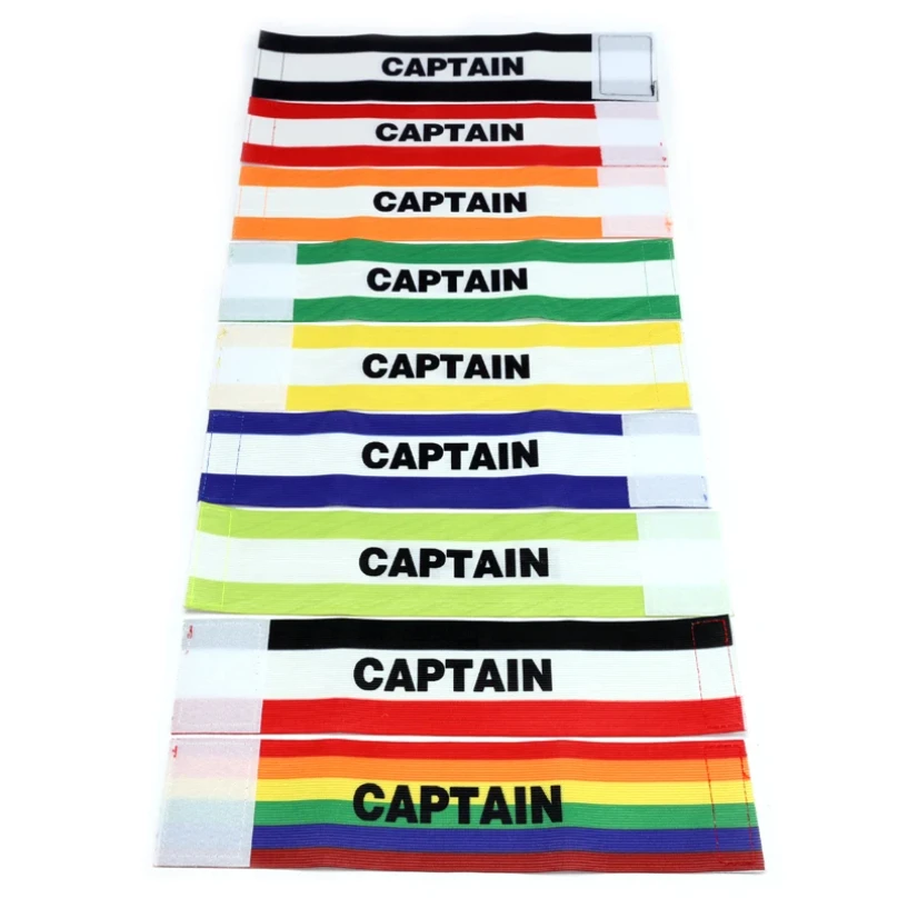 1PC Football Captain Armband Adjustable Sports Captain Armband With CAPTAIN Captain's for Soccer Rugby Basketball Football Armband Soccer Arm Band