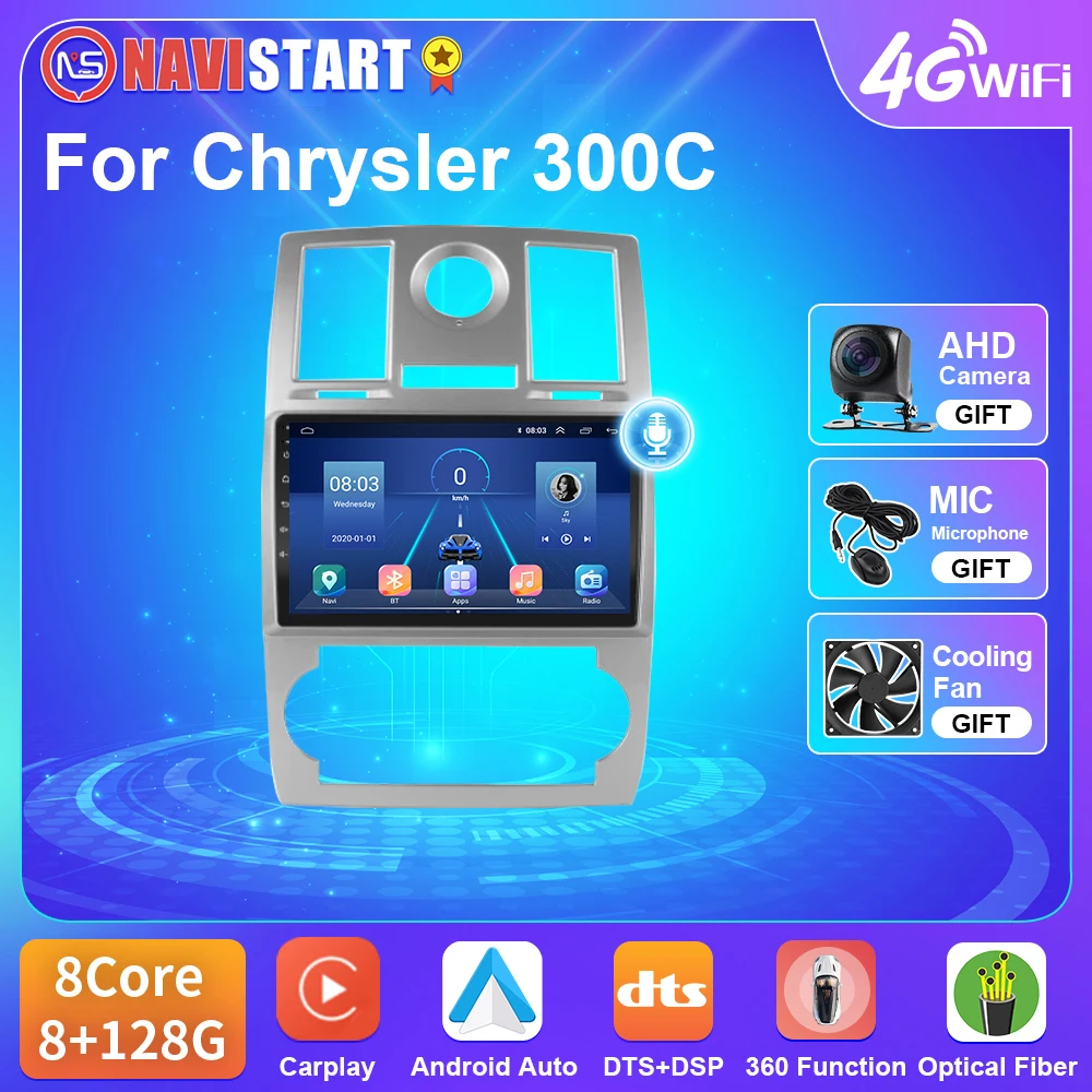 NAVISTARTT5CarRadioForChrysler300C20042007Android10GPS