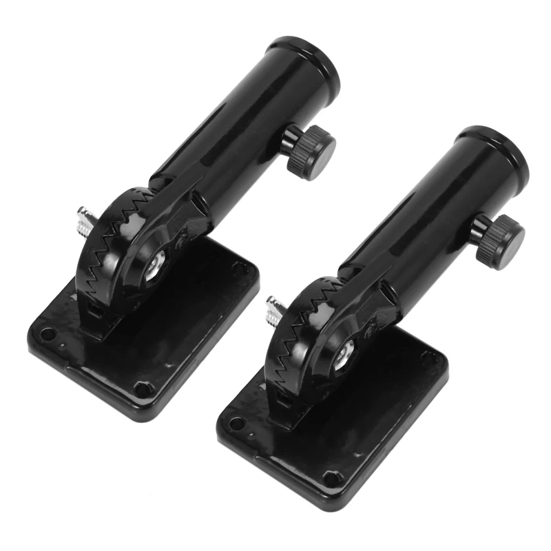 HGSW-3Set 2In 1 Multifunctional Adjustable Flagpole Bracket Heavy Duty Aluminum All Weather Flag Holder Wind Resistant(Black)