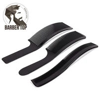 1/3PCS Men's Oil Head Comb Flat Push Cutting Comb  Hairdressing  Limit Trimming Shape Gradual Comb S Arc Design Comb 1