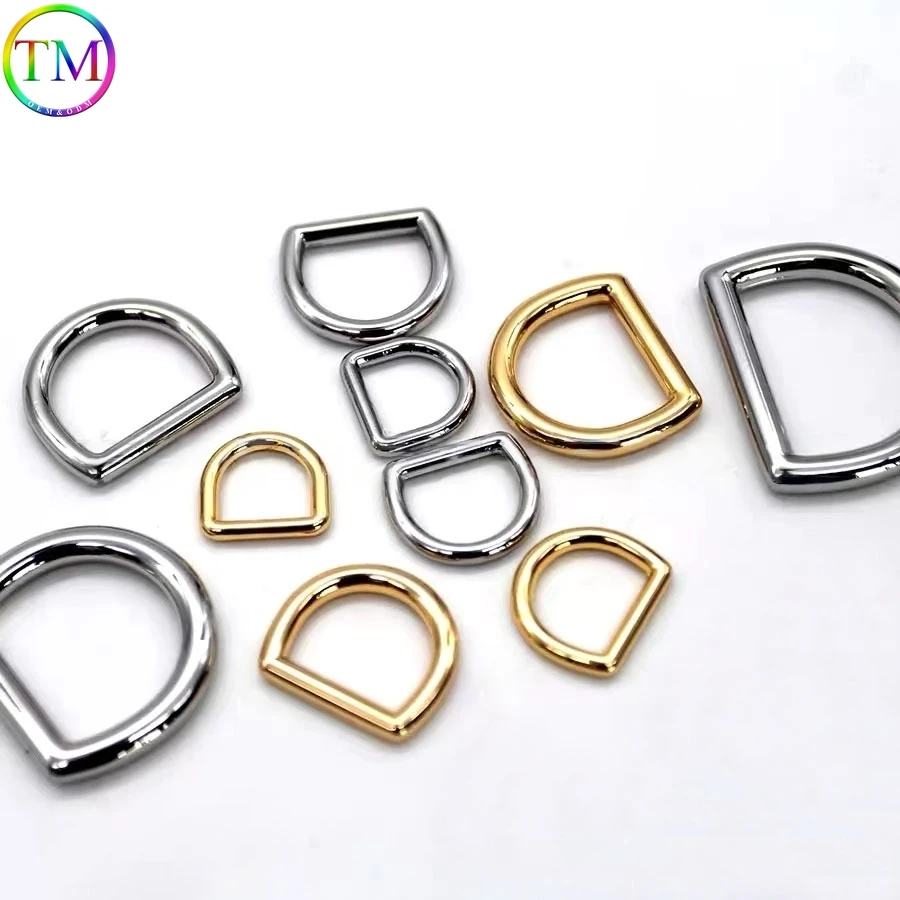 10-50Pcs Metal Weld-ed D Ring Buckle Die-Casting Buckle Clasp For Leather Handbag Hardware Accessories Straps For Backpacks