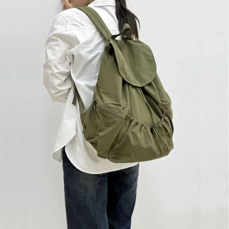 Fashionable Large Capacity Drawstring Backpack Casual Lightweight Men's Women's Can Backpack Washing Fabric Mochila Mujer сумка