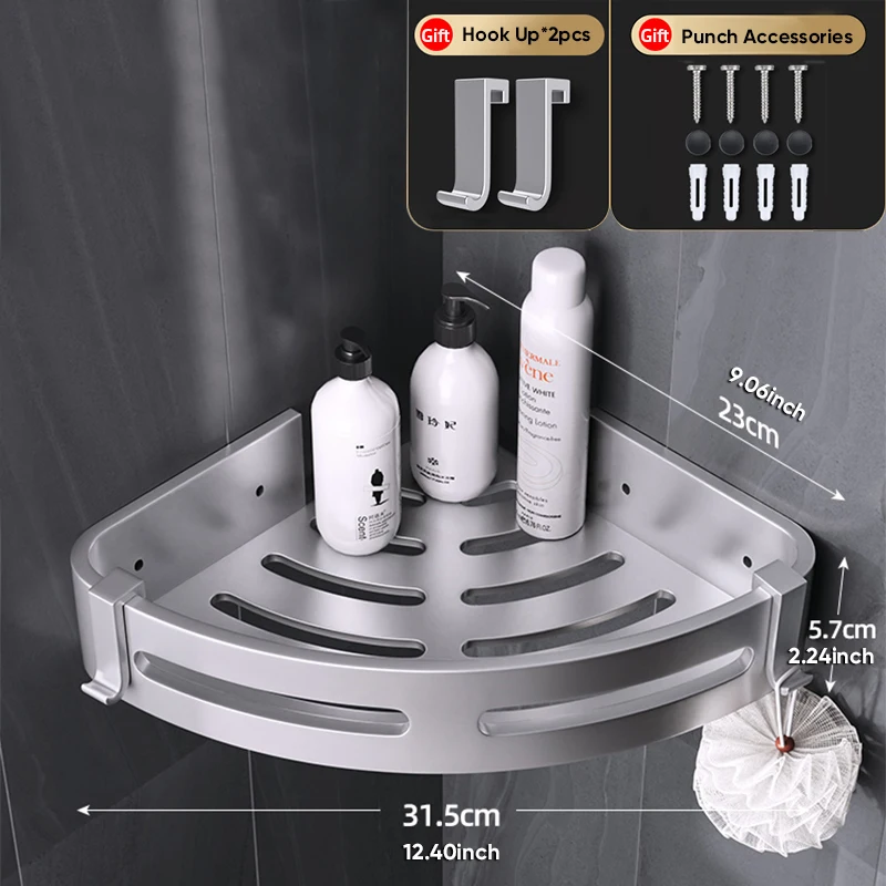 Badkamer Plank Douche Planken Hoekplank Aluminium Wall Mount Douche